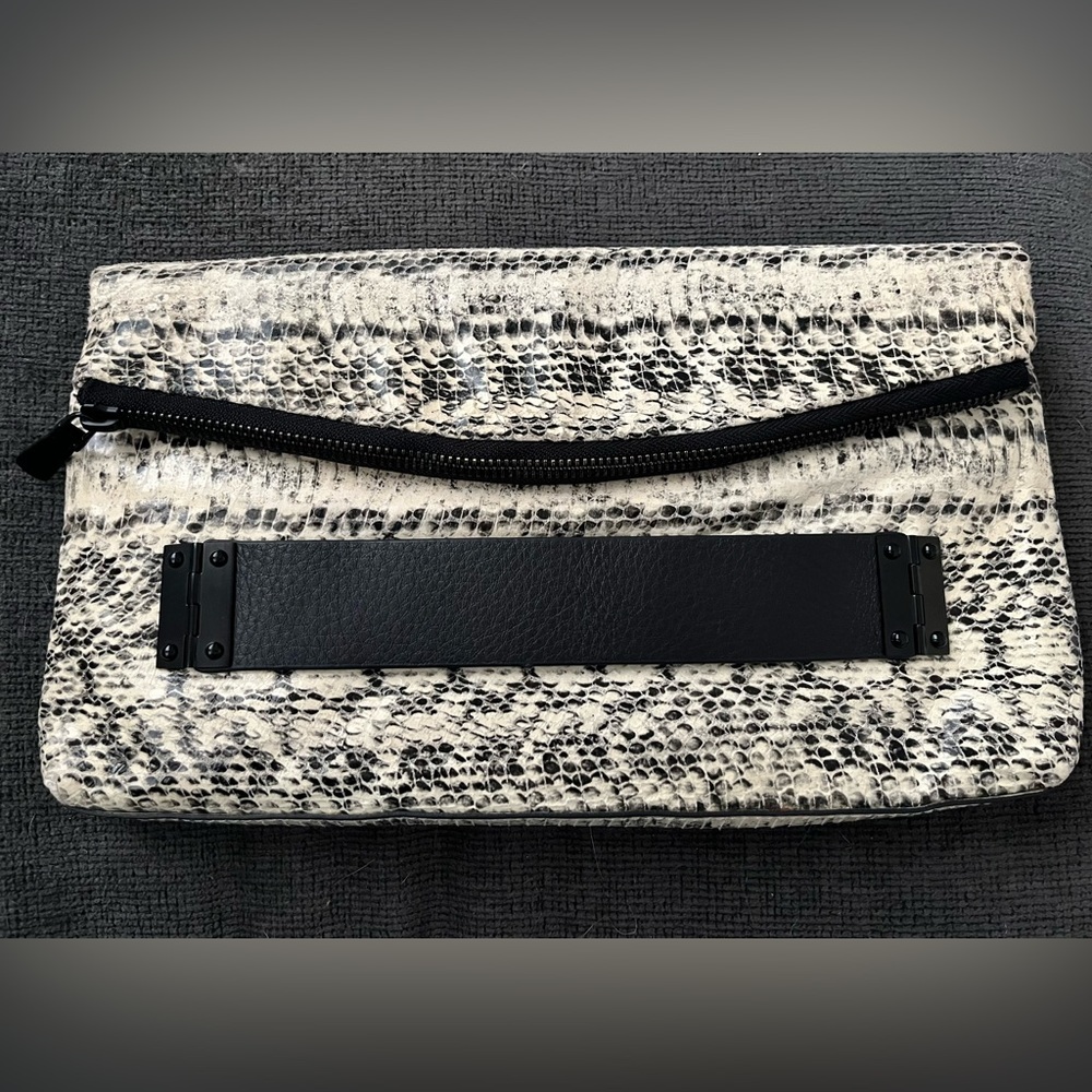 Vince Camuto Snakeskin print clutch